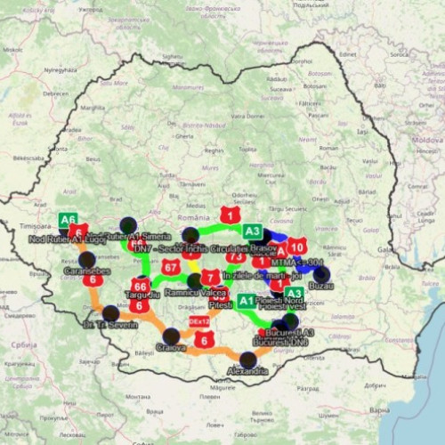 Trafic rutier deviat pe DN 7 Pitesti-Sibiu in perioada 8 iulie - 9 august