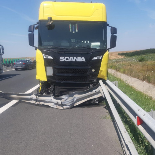 Accident pe autostrada A1, km 473, între Lugoj și Timișoara