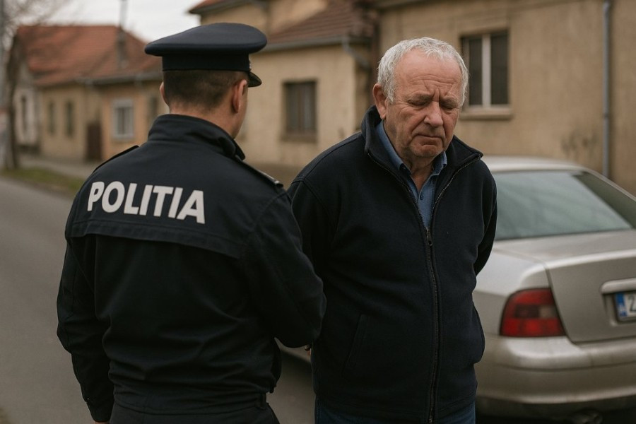 Bărbat de 70 de ani prins conducând cu multiple încălcări rutiere la Arad
