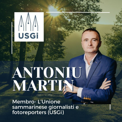 Membrul din România Antoniu Martin admis în Uniunea Jurnaliștilor din San Marino