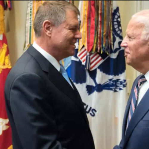 Klaus Iohannis și Joe Biden se întâlnesc pentru a discuta