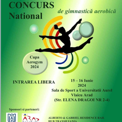 Concurs National de Gimnastica Aerobica, la Sala de Sport a Universitatii Aurel Vlaicu