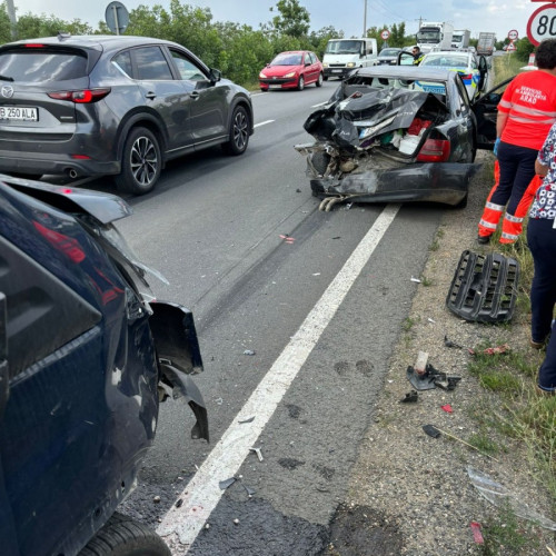 Accident rutier pe DN79 la ora 14.30